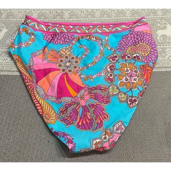 Trina Turk Women's Standard Meilani High Waisted Pants, Floral Print - Picture 4 of 5